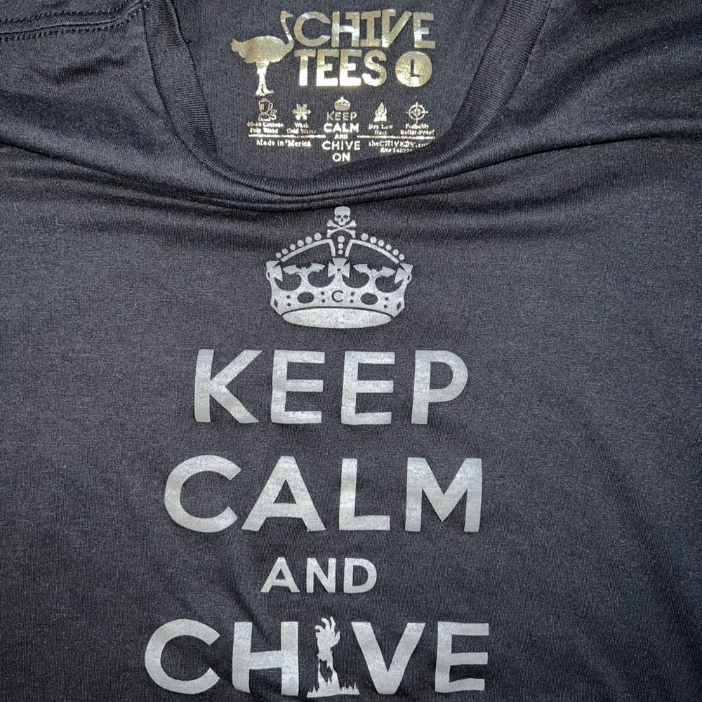 KCCO Keep Calm and Chive On Halloween t-shirt.